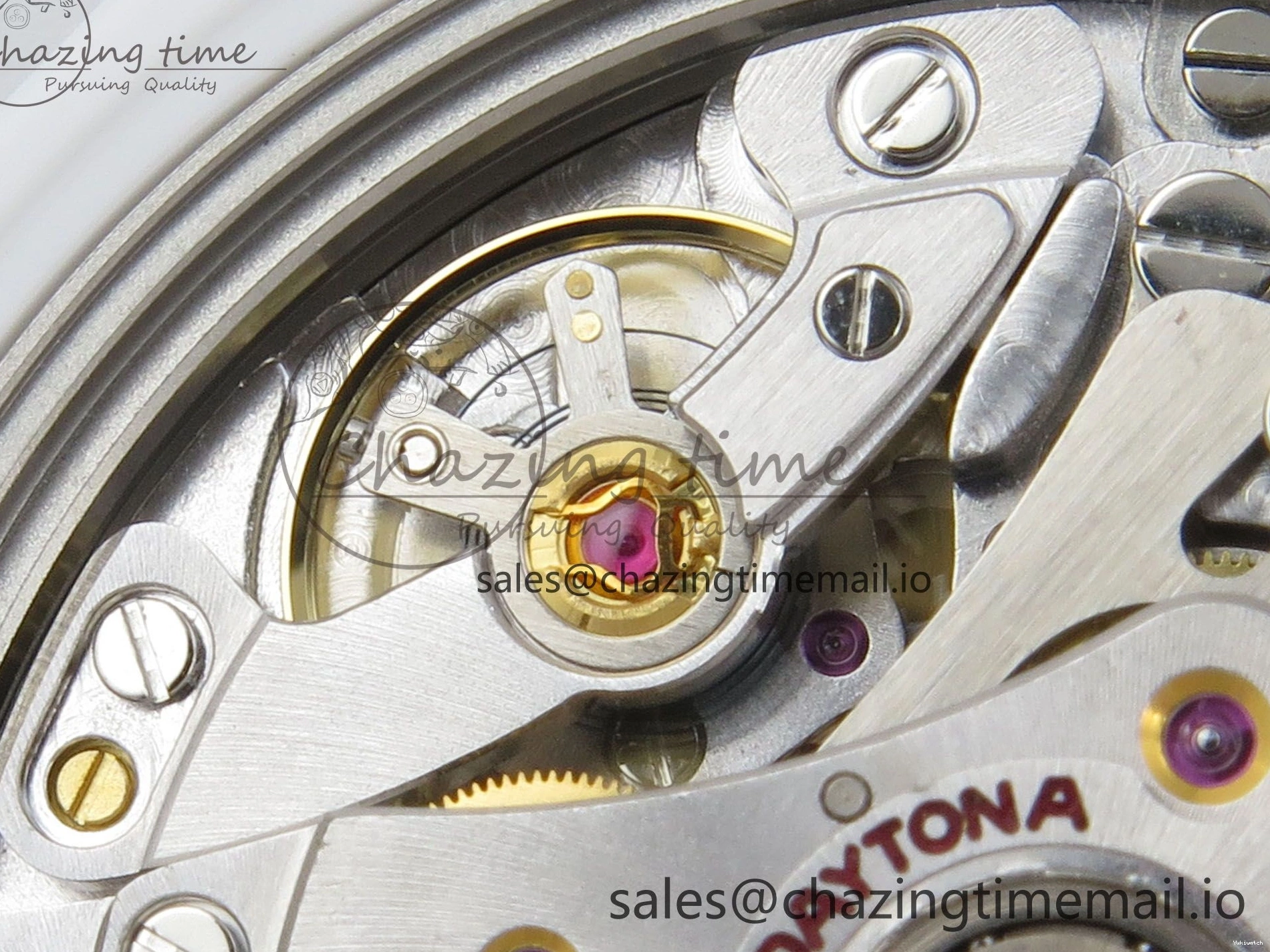 White SONIC Case Black Rainbow Daytona Bezel SA4130 Best and Rainbow Bracelet Dial Edition Ceramic 0113